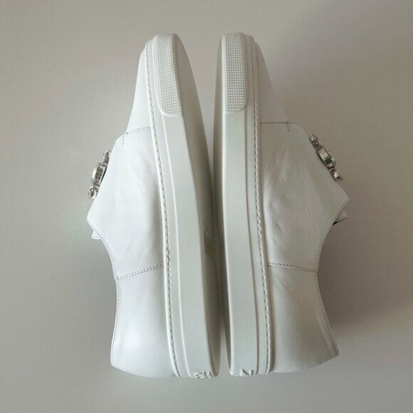 NIB NWT ZCD Montreal white leather and crystal embellished sneakers, 41 - Picture 9 of 12